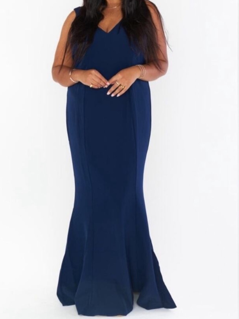 Show Me Your Mumu Rich Navy Morgan Gown, X large, original retail 198.00 NWT
